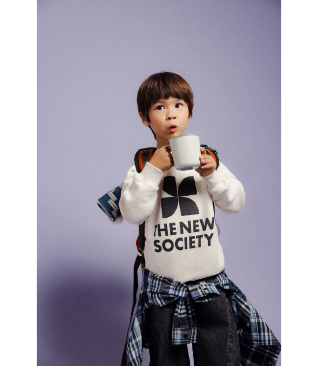 TNS Logo Sweatshirt Whisper White Melange