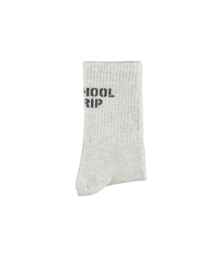 Piupiuchick socks | light grey w/ "school trip"