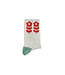 socks | light grey w/ red flowers