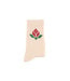 socks | light pink w/ red flower
