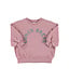oversized sweatshirt | pink w/ "lunch break" print