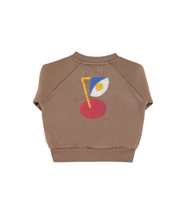 sweatshirt | brown w/ "captain" print