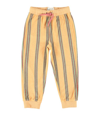 Piupiuchick jogging pants | sand w/ double stripes