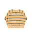 terry cotton sweatshirt | sand w/ double stripes