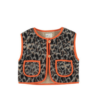 Piupiuchick waistcoat | grey animal print