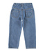 unisex trousers | washed navy denim