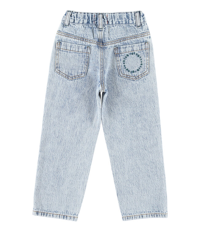 unisex trousers | fadded light blue denim