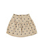 Piupiuchick short skirt | beige w/ black hearts