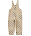 dungarees | beige w/ black hearts