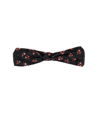 Piupiuchick Headband w/ bow | black w/ multicolor flowers