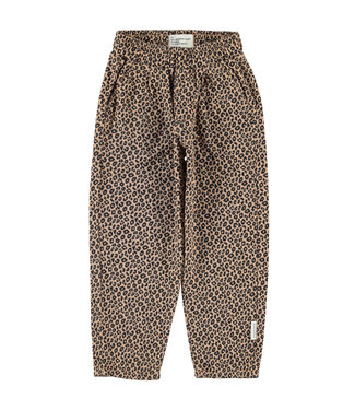 Piupiuchick unisex trousers | brown w/ animal print