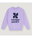 TNS logo sweatshirt Violet tulip