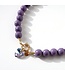 Necklace Bold beads dusty lilac T2