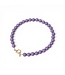 Necklace Bold beads dusty lilac T2