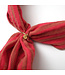 Muslin cotton scarf Coral