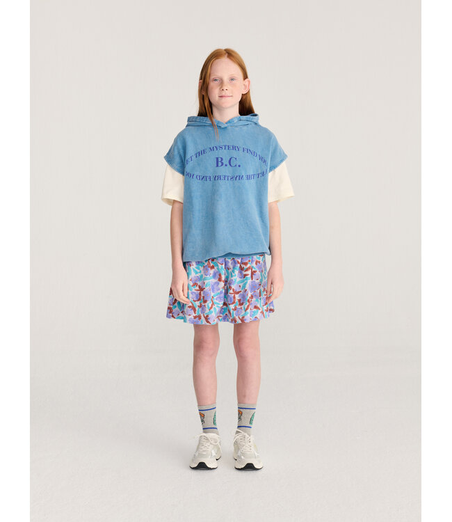 Watercolor all over fleece skirt