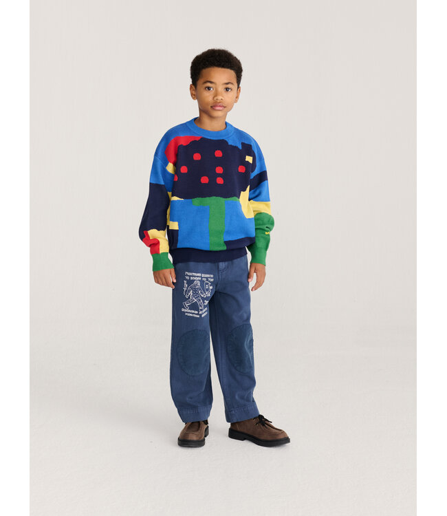 Mr. Footish knee pads woven pants