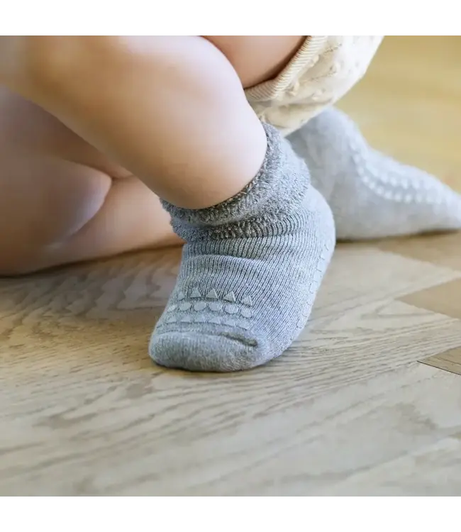 Non-Slip Socks Grey Melange