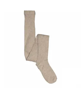 MP Denmark Cotton rib tights Light Brown Melange