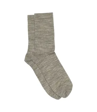 MP Denmark Wool rib baby socks Brown Melange