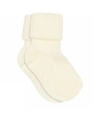 MP Denmark Wool rib baby socks Snow White