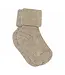 Cotton rib baby socks Light Brown Melange