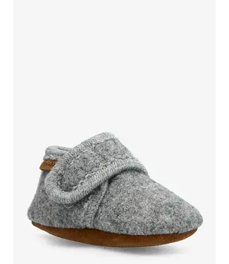 Enfant Baby Wool Slippers Grey Melange