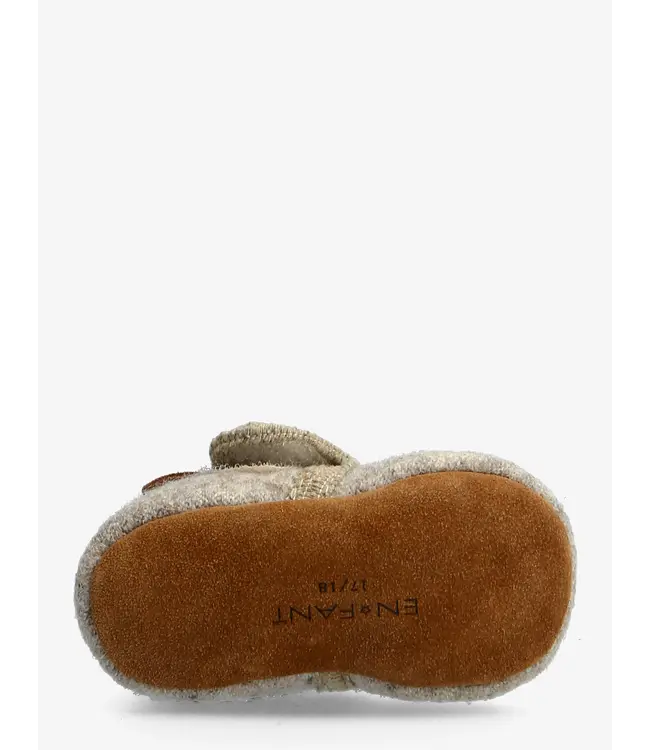 Baby Wool Slippers Sand Melange
