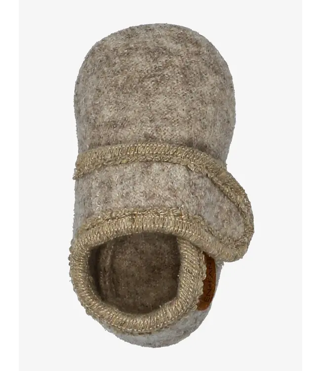 Baby Wool Slippers Sand Melange