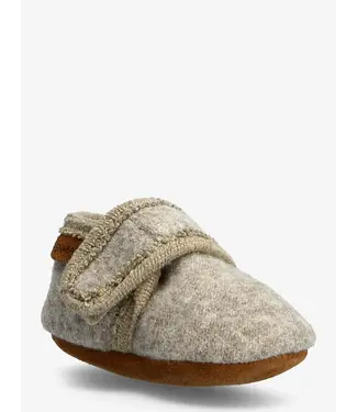 Enfant Baby Wool Slippers Sand Melange