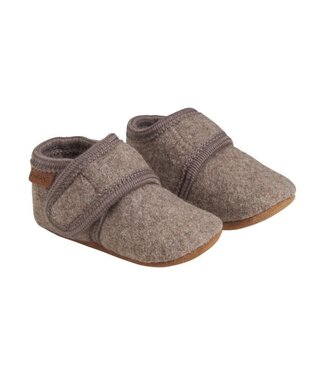 Enfant Baby Wool Slippers Walnut