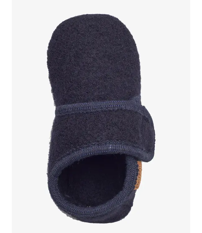 Baby Wool Slippers Navy