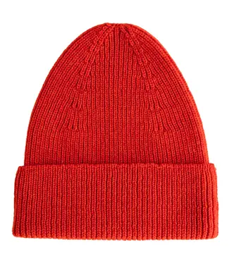 hvid Beanie Fronzie Red