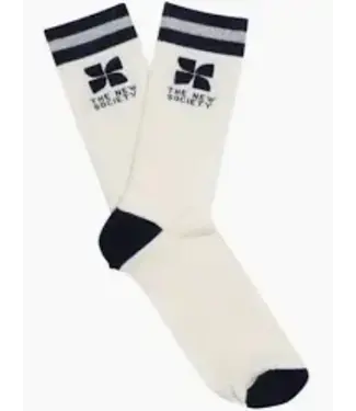 The new society TNS Logo Socks Whisper White