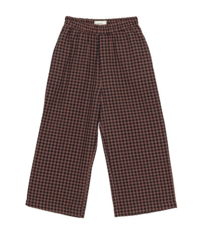 Francis Seersucker Pants | Marron Plum Check