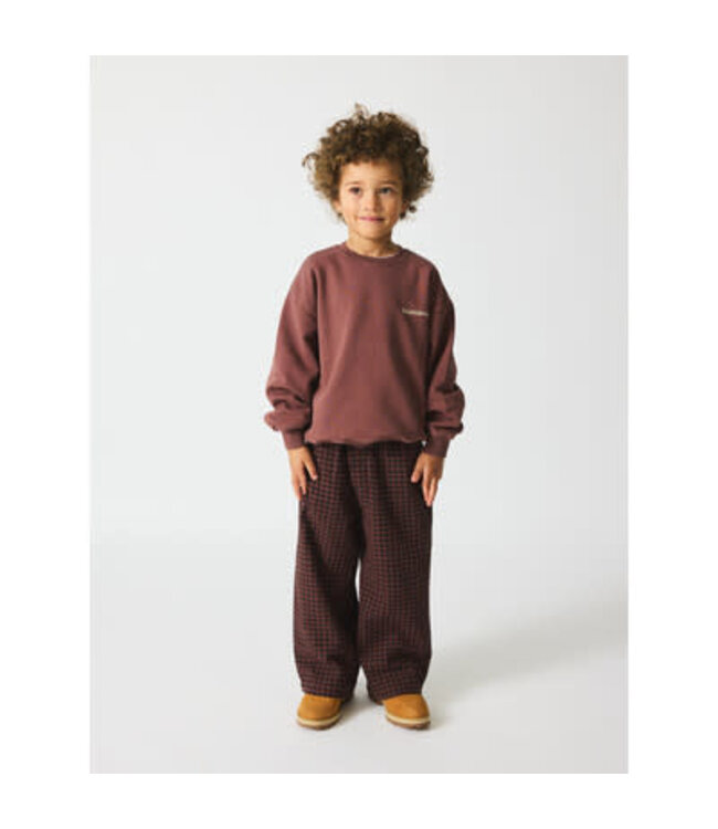 Francis Seersucker Pants | Marron Plum Check