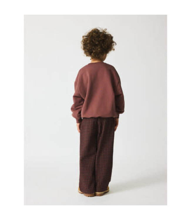 Francis Seersucker Pants | Marron Plum Check