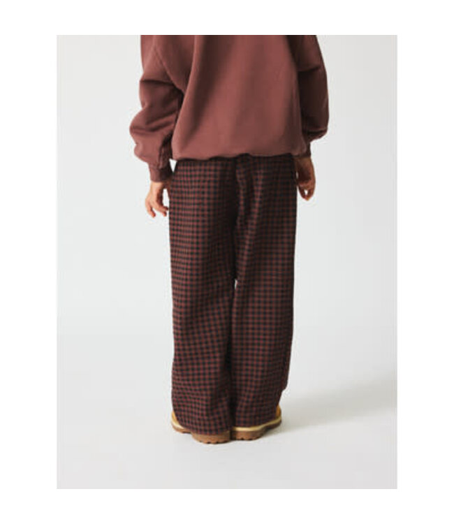 Francis Seersucker Pants | Marron Plum Check