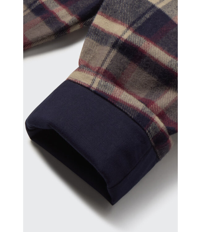 Warm plaid flannel baby pants