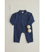 Herringbone twill denim baby jumpsuit