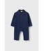 Herringbone twill denim baby jumpsuit