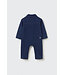 Herringbone twill denim baby jumpsuit