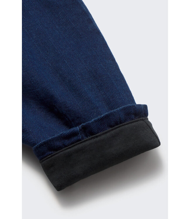 Herringbone twill denim baby pants