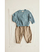 Striped soft twill baby pants