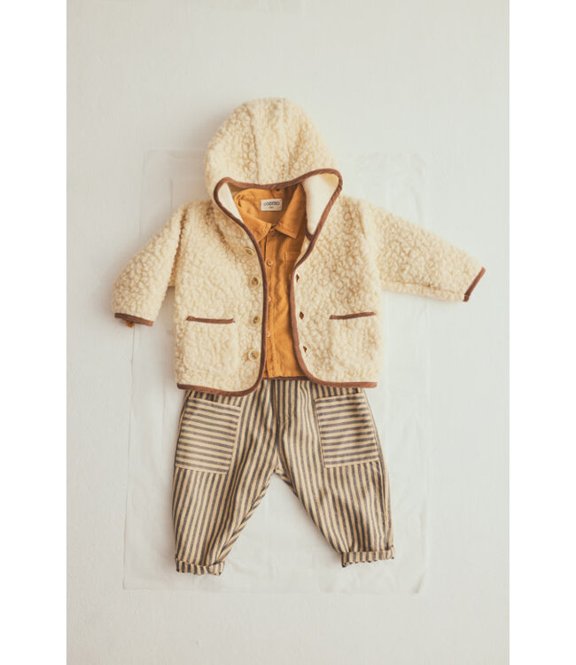 Striped soft twill baby pants
