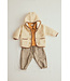Striped soft twill baby pants