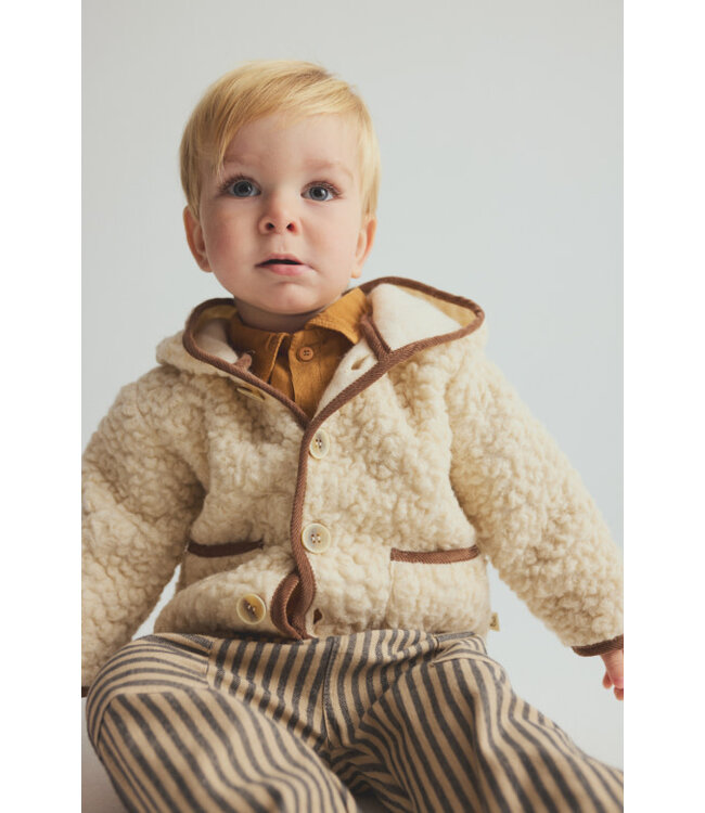 Striped soft twill baby pants