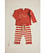 Striped brushed soft knit baby pants