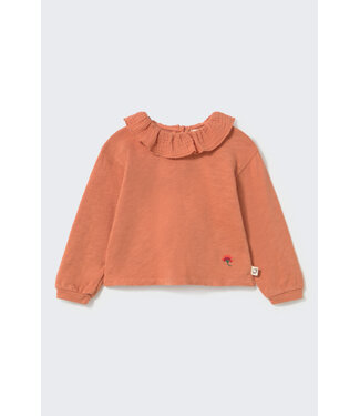 Cozmo Brushed warm slub baby ruffle t-shirt