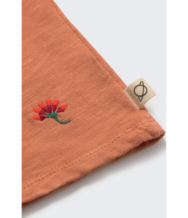 Brushed warm slub baby ruffle t-shirt
